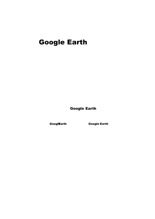 GoogleEarth用户手册