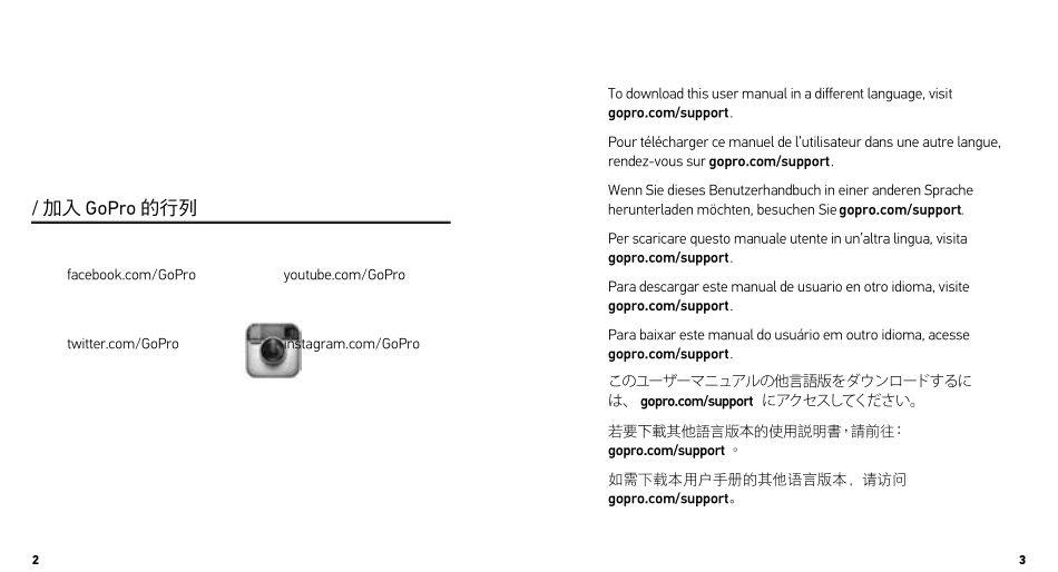 goproHERO4黑色版中文说明书_第2页