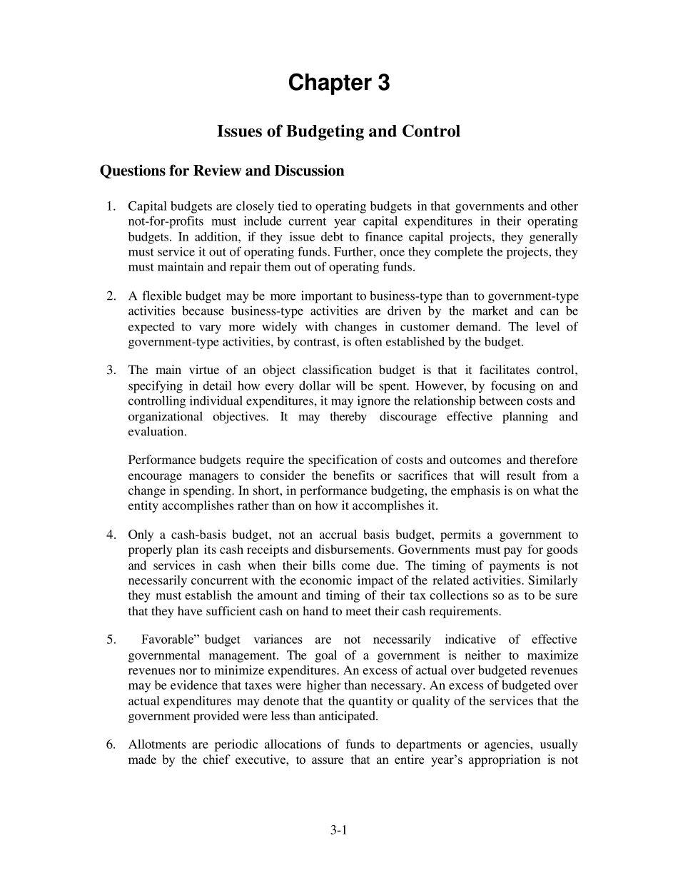 governmentalandnotforprofitaccounting5thchapter3solution_第1页