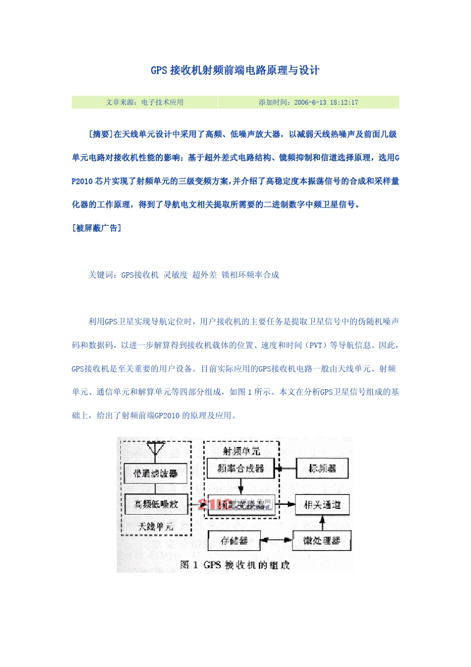 gps天线原理_第1页