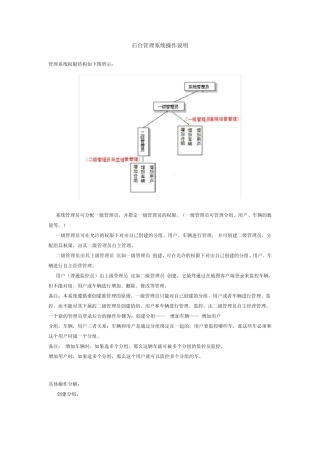 gps定位后台管理操作说明