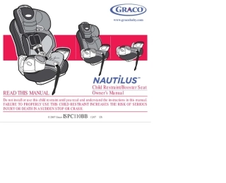 GRACO葛莱儿童安全座椅安装说明书