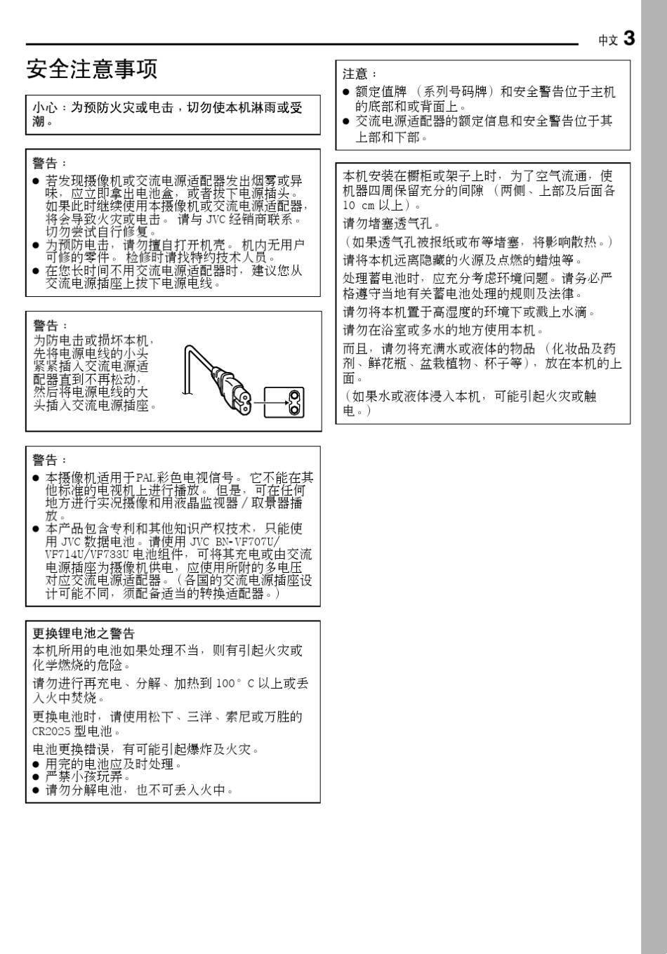 GRD270290AC摄录一体机中文说明书_第3页