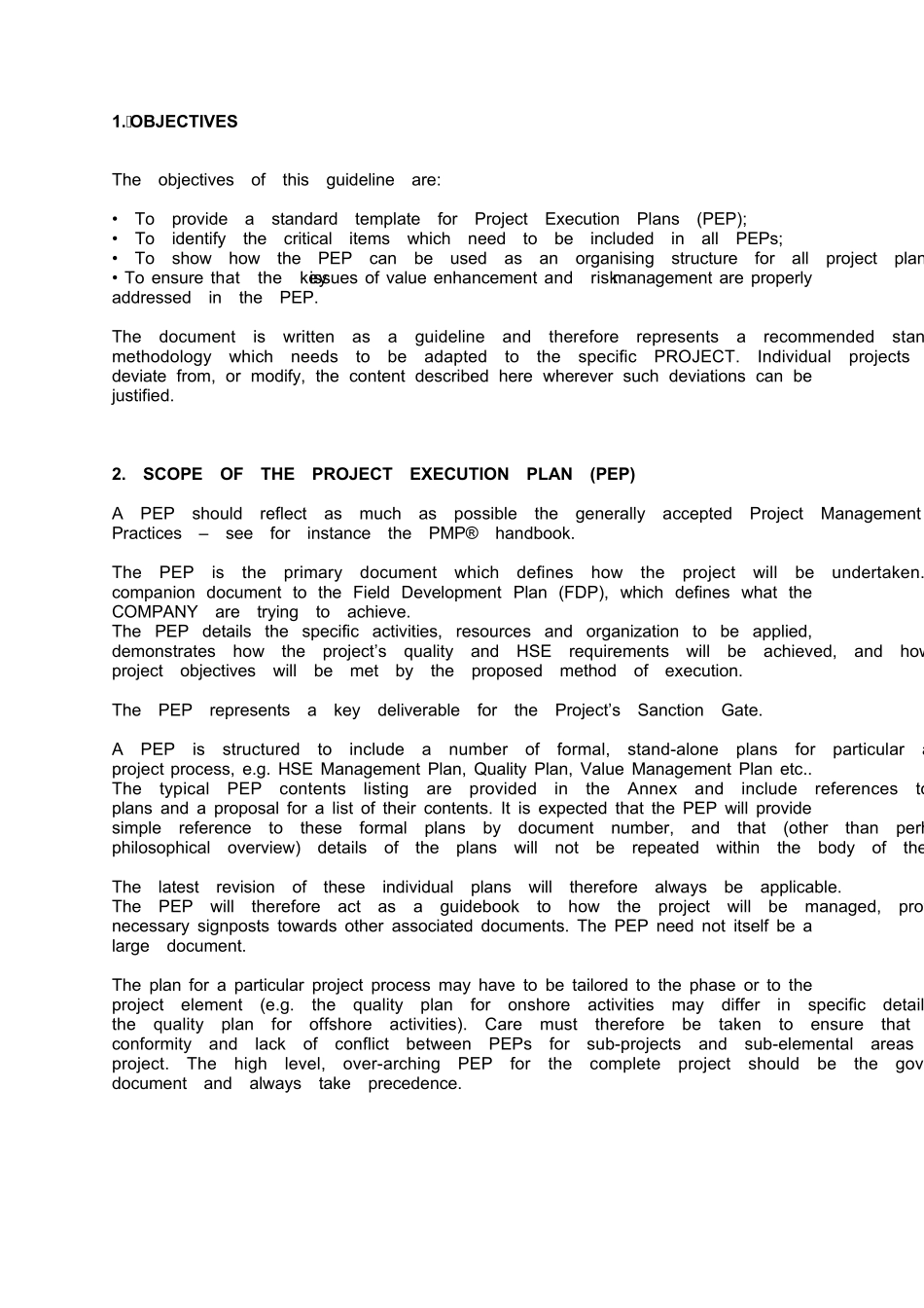 GuidelinesforaProjectExecutionPlan项目执行计划指南_第2页