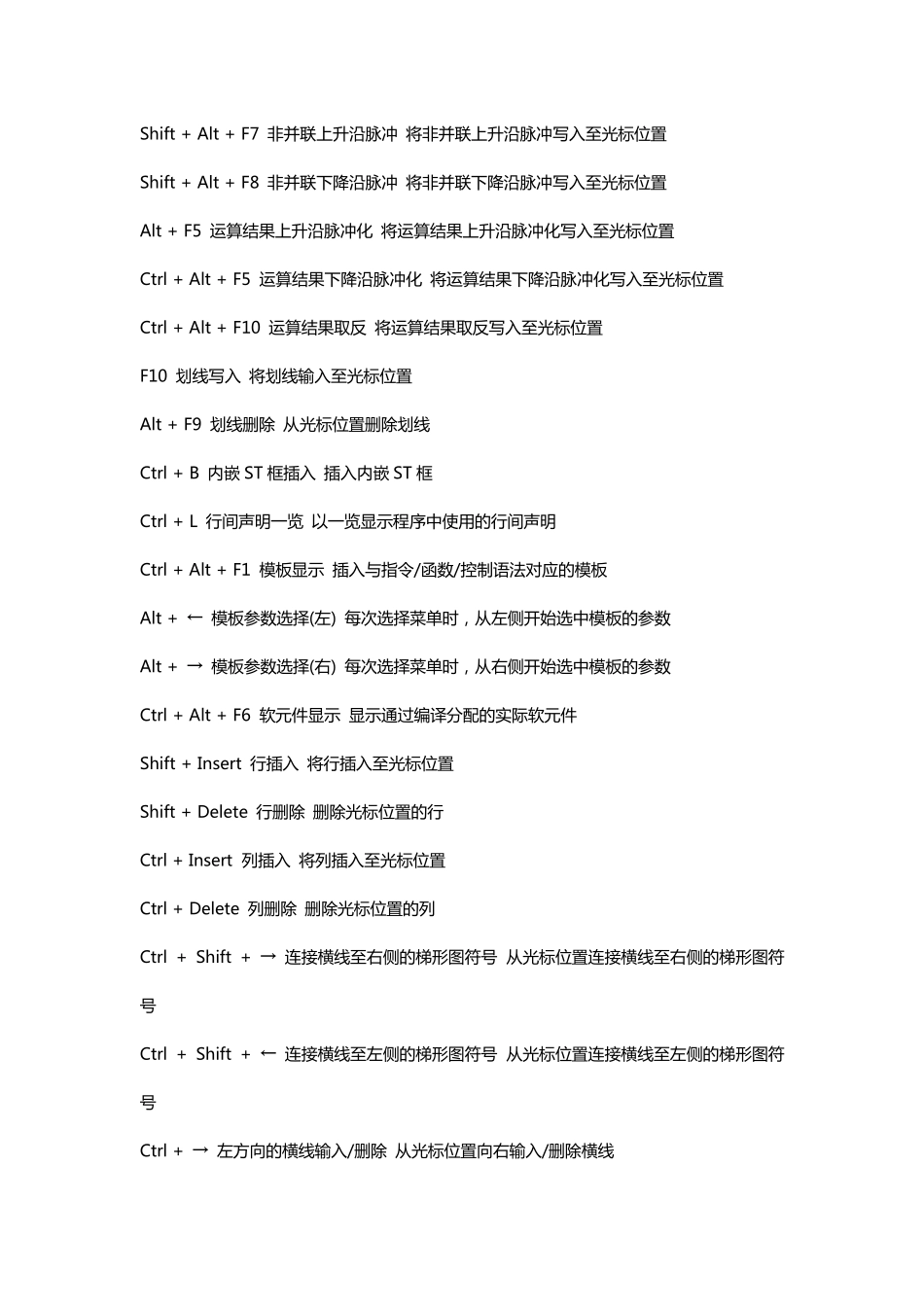 GXWorks2快捷键大全_第3页