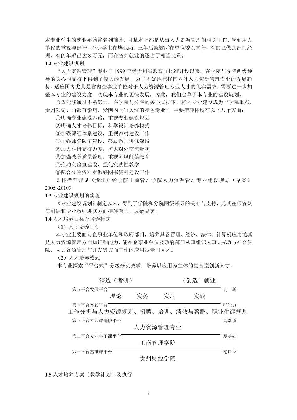 GZ人力资源管理专业自评报告AA_第2页