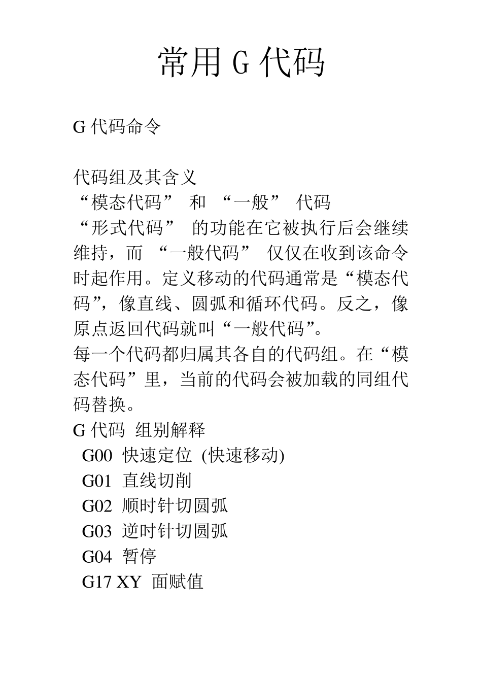 G代码及解释_第1页