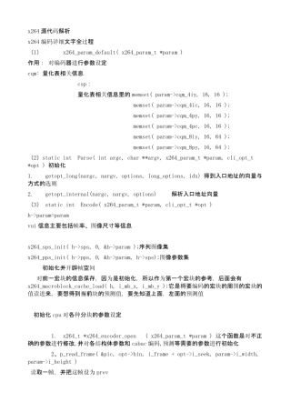 H.264代码详解全过程