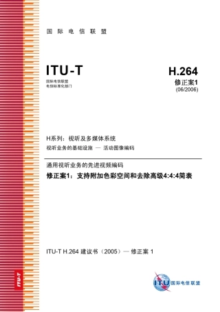 H.264官方中文版2006修正案