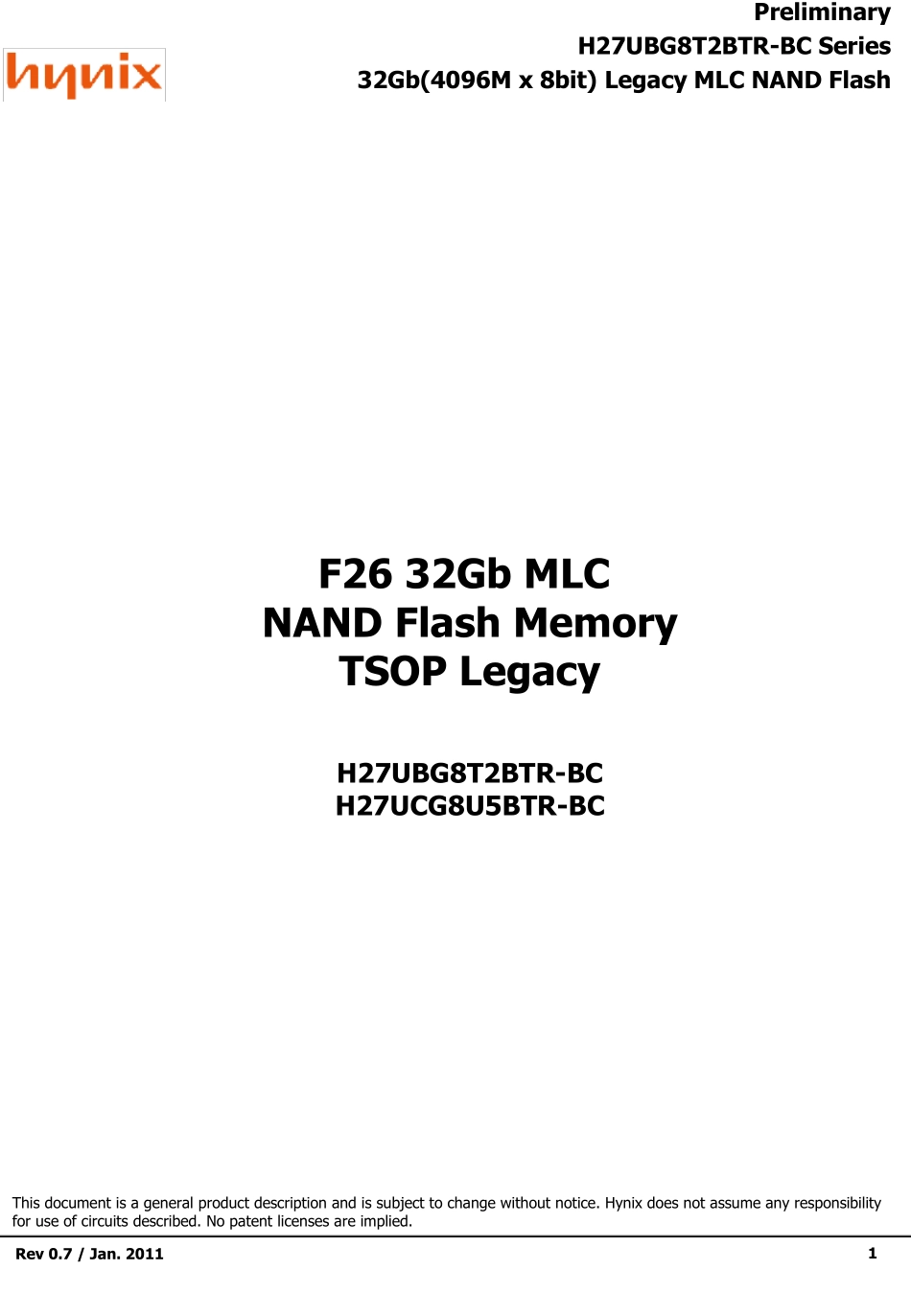 H27UBG8T2BTR_F2632GbRev0.7_110103_第1页