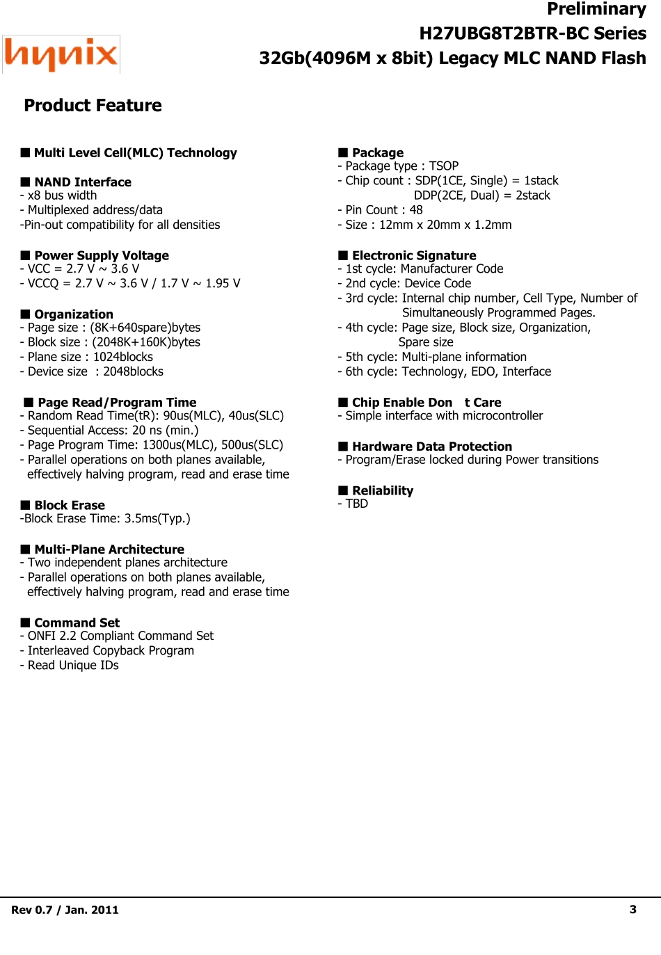 H27UBG8T2BTR_F2632GbRev0.7_110103_第3页