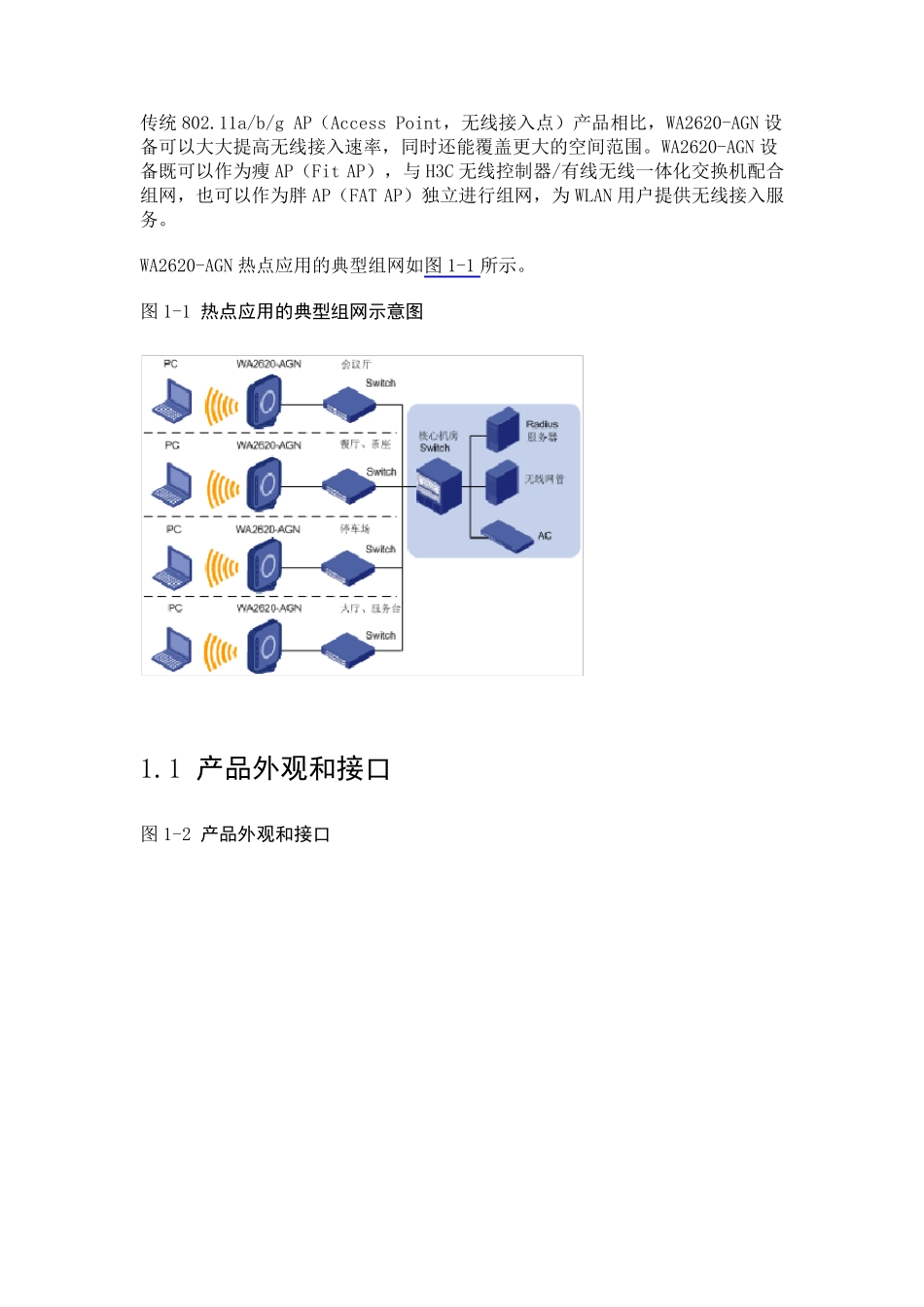 H3CWA2620AGN无线局域网接入点设备快速入门6PW104_第2页