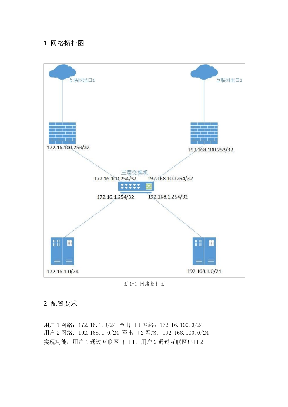 H3C三层交换机配置实例_第3页