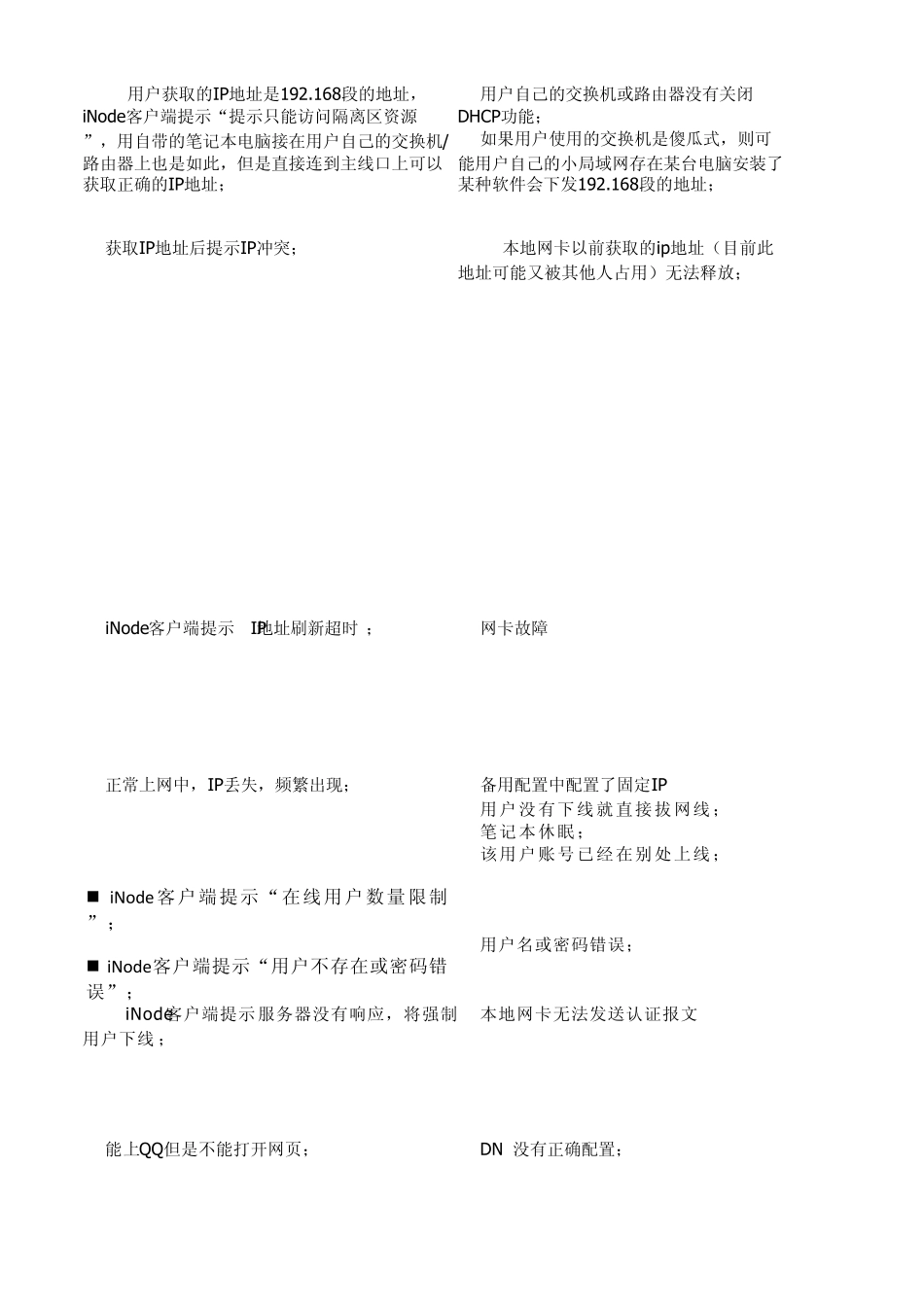 H3C故障常见故障及解决方案_第2页