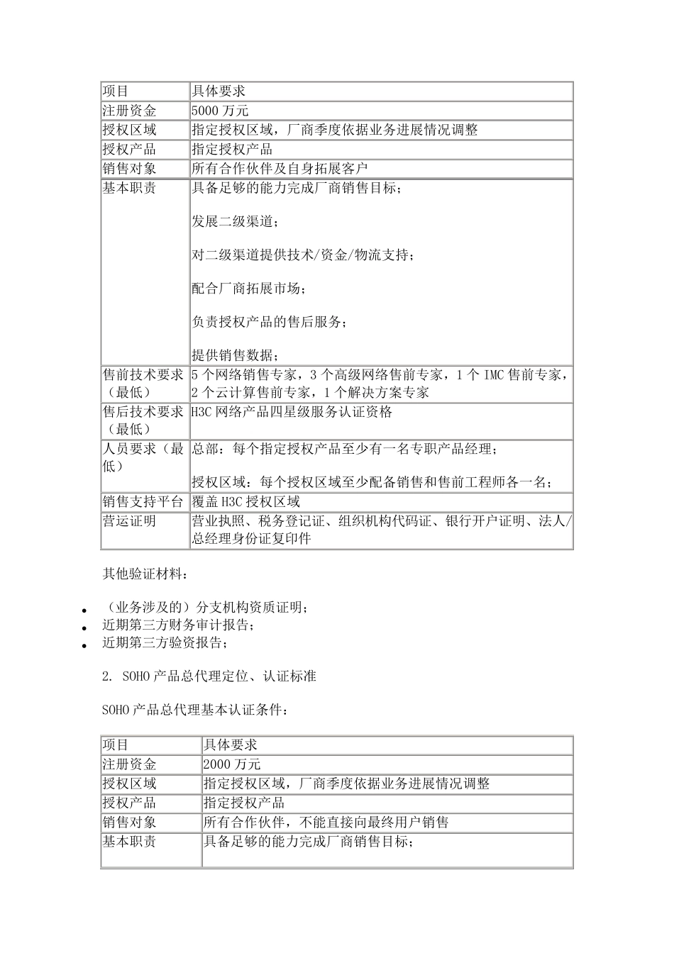 H3C渠道体系结构、定位与认证标准_第2页