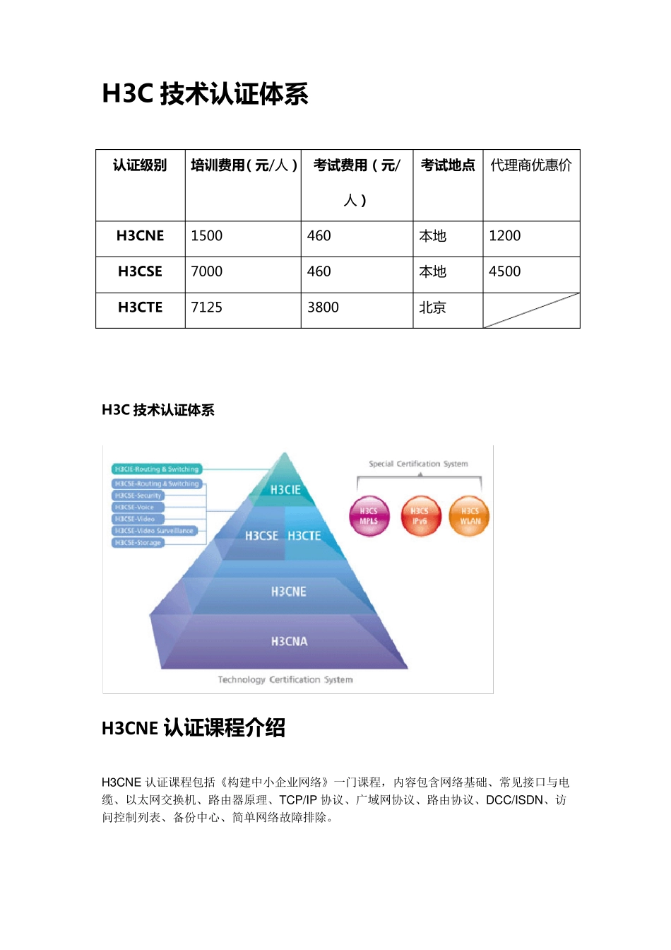 H3C认证体系介绍_第1页