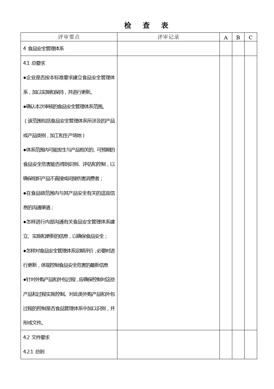 HACCP内审检查表_第2页