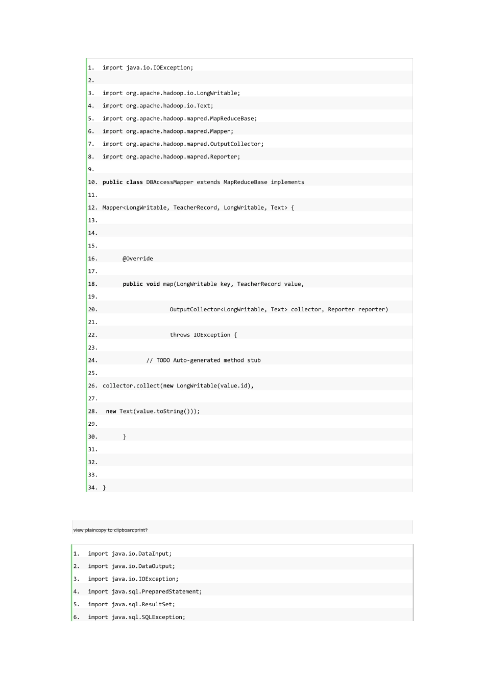 hadoop与mysql数据库相连读出数据_第3页