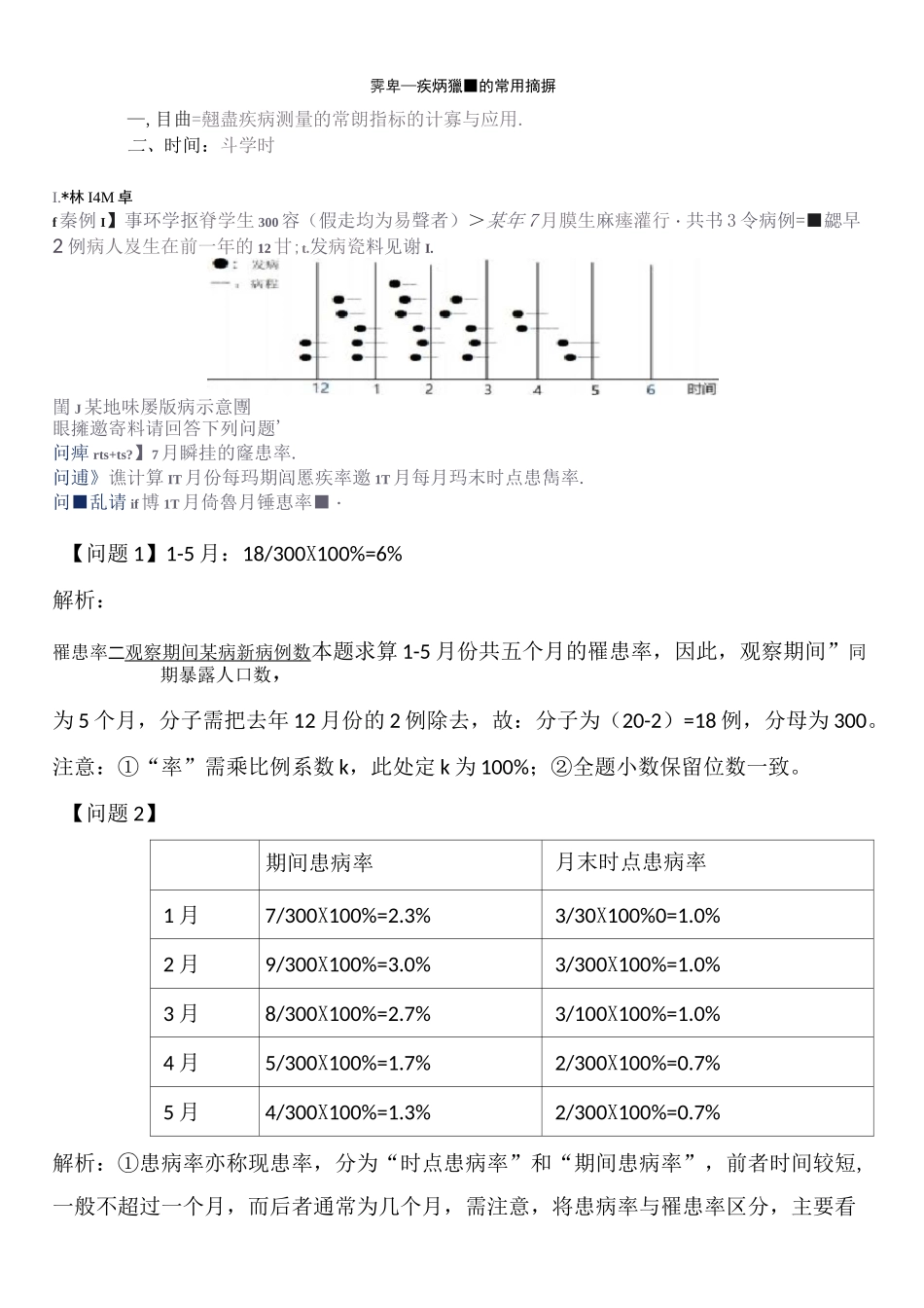 《流行病学》实习一、二(答案)_第1页