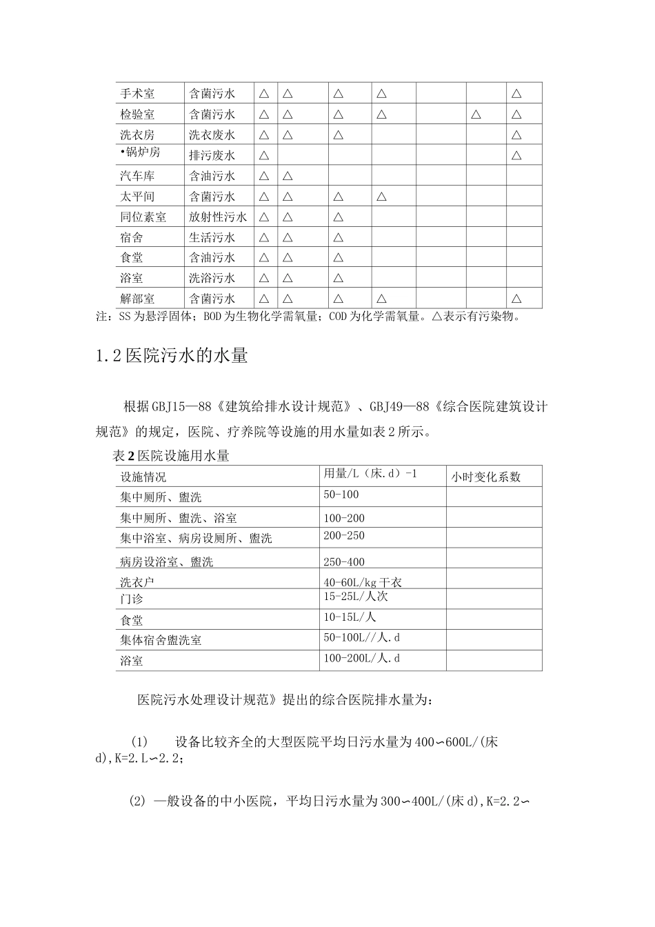 医院污水+水量计算+消毒处理_第2页