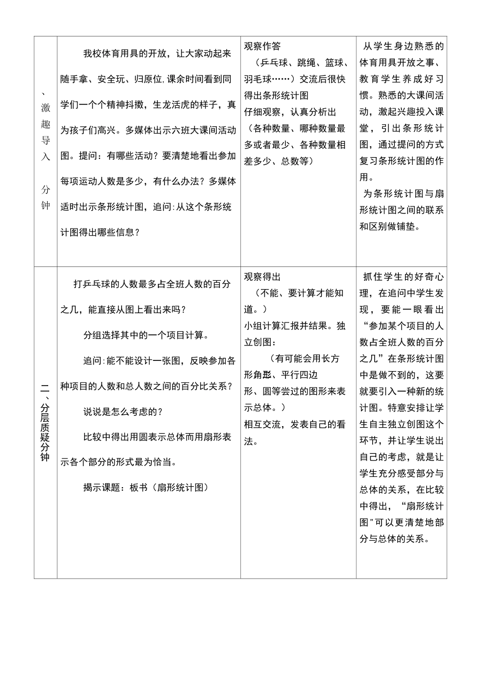 扇形统计图》教学设计_第3页