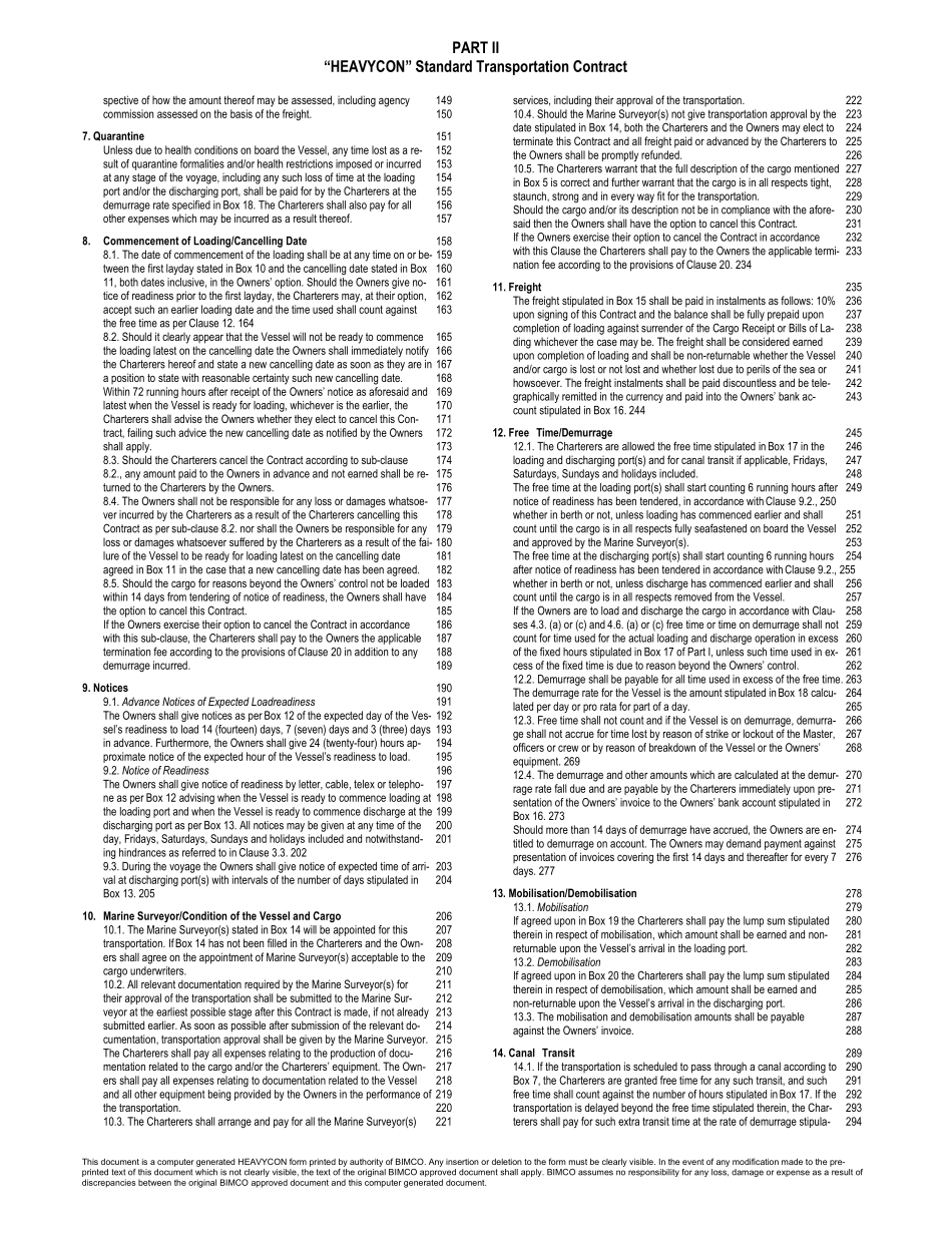 HEAVYCON重大件运输标准合同_第3页