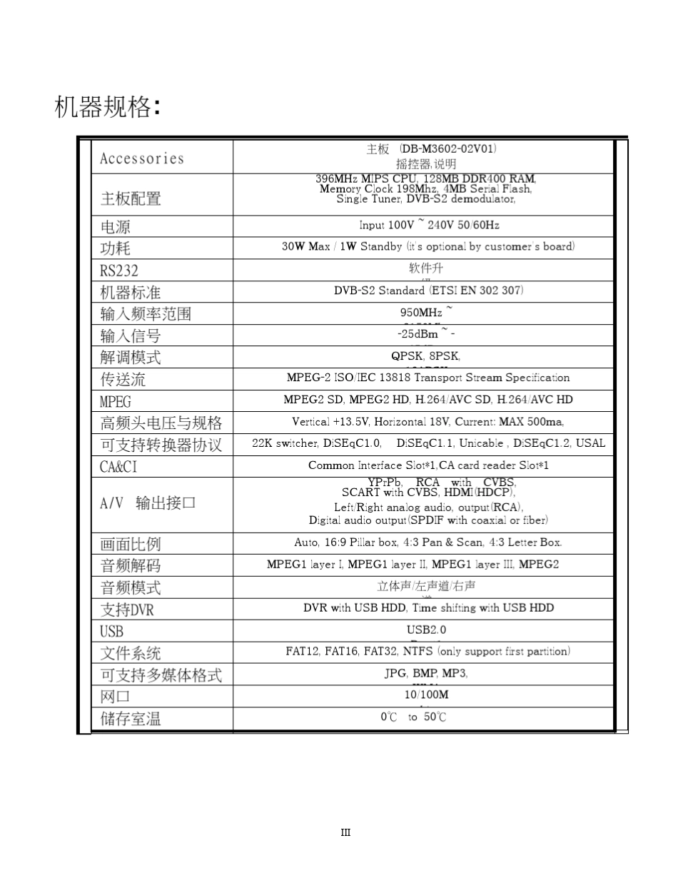 HIBOXF2黄金版_高清机中文说明书_第3页