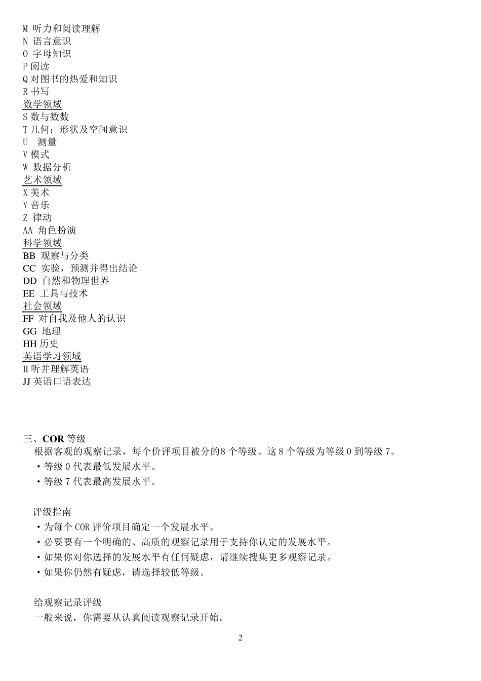 HlGHSCOPE《06岁儿童发展评价量表》_第2页