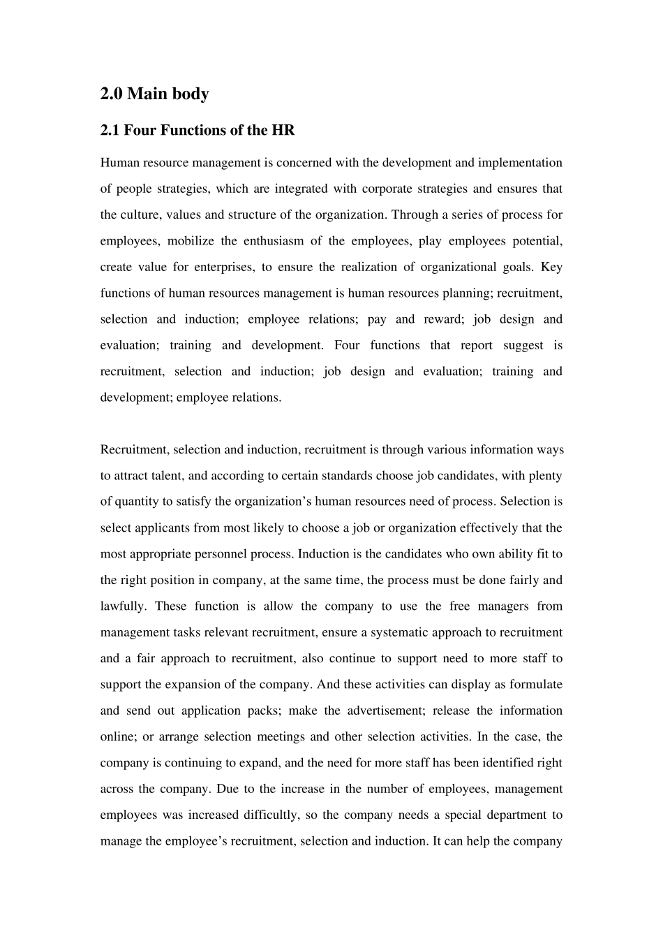 HND人力资源管理报告_第2页