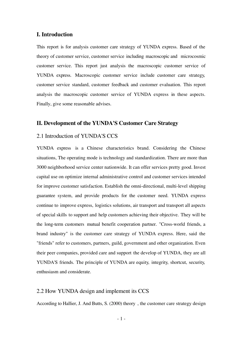 HND客户服务文化报告_第1页