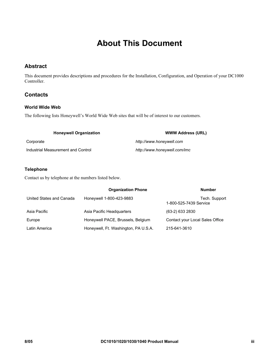 HONEYWELLDC1000系列温控器手册_第3页