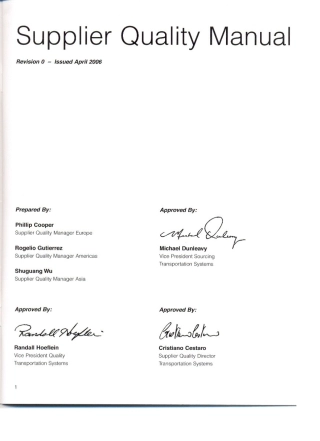 HONEYWELLSupplierQualityManual