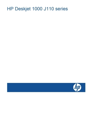 HPDeskjet1000J110series使用说明书