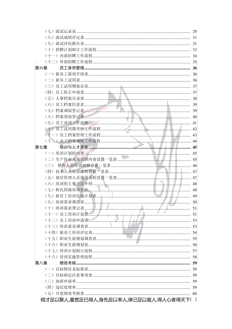 HR必备：人力资源管理工作手册(HR各流程详解及表格)_第2页