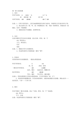 HSK二级语法总结