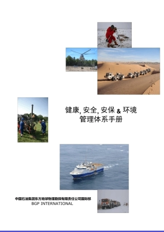 HSSE管理体系手册(2.0版)