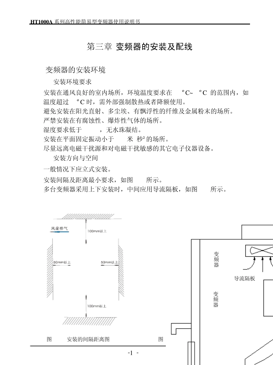 HT1000A变频器使用说明书_第1页