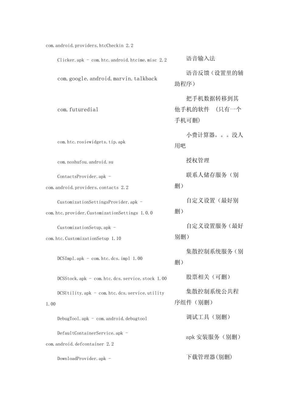 HTC手机_ROM_app精简指南_第2页