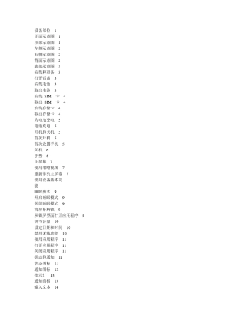 HTC手机使用说明书整理