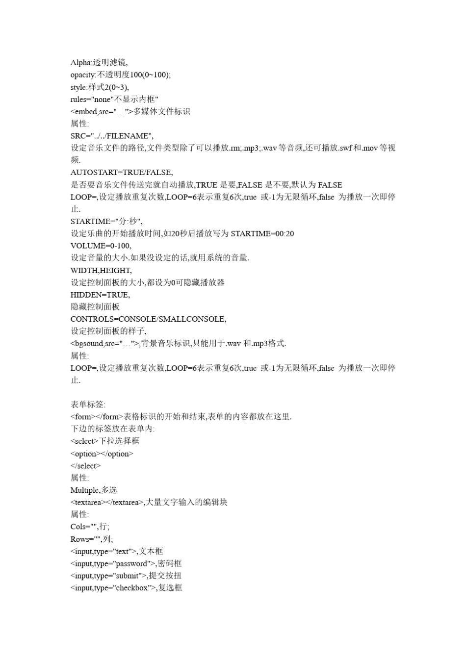 html所有标签及其作用说明_第3页