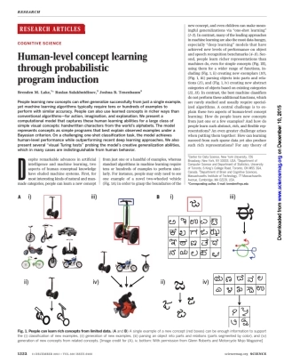 Humanlevelconceptlearningthroughprobabilisticprograminduction