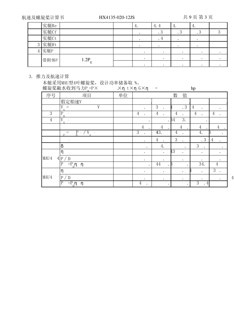 HX413502012JS航速及螺旋桨计算书_第2页