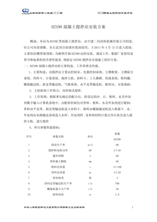 HZS90搅拌站方案
