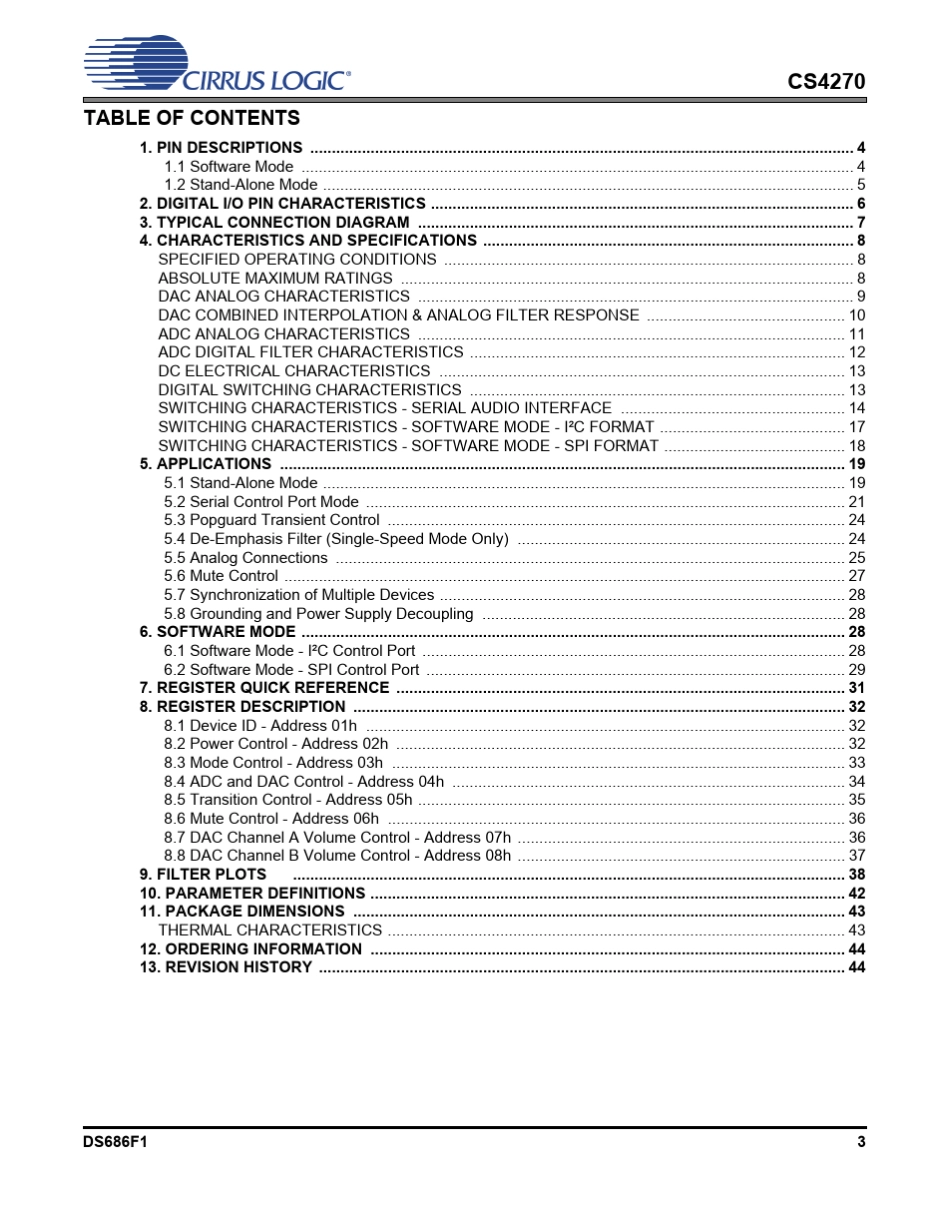 I2S音频芯片CS4270_第3页