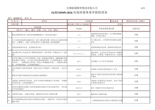 IATF16949内审检查表