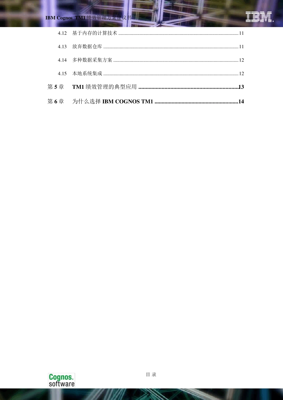 IBMCognosTM1绩效管理软件方案建议书_第3页