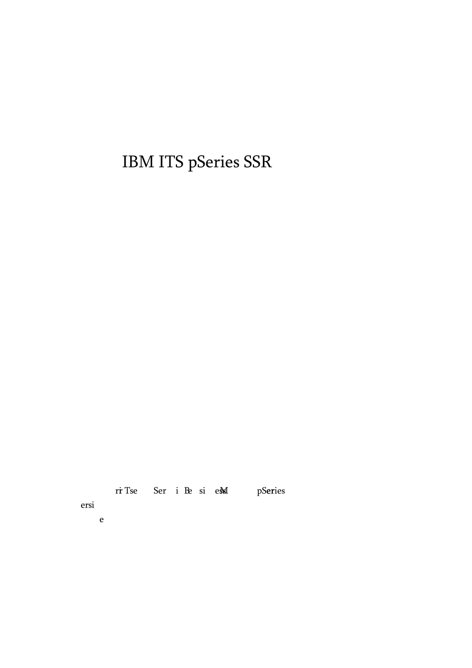 IBMITSpSeriesSSR指导手册_第1页