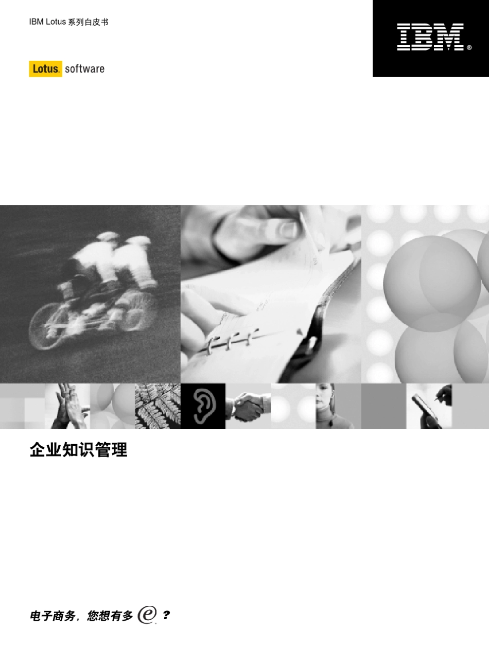 IBMlotus知识管理白皮书_第1页