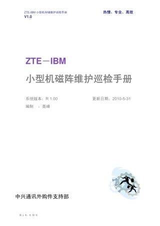 IBM小型机磁阵巡检手册_R1.0