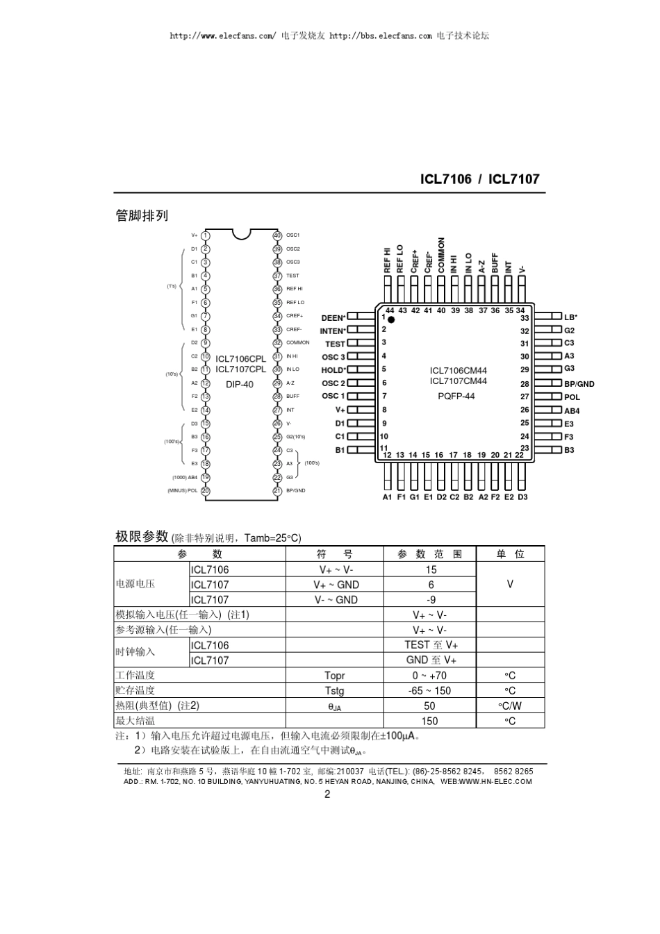 ICL7106中文资料_第2页